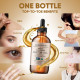 SPORTYOUTH ORGANIC CASTOR OIL, MADE IN USA, GLASS BOTTLE, COLD PRESSED HEXANE FREE USDA CERTIFIED 100% PURE CASTOR OIL FOR HAIR GROWTH BROWS EYELASHES FACE SKIN BODY CARE - 4oz + 16oz