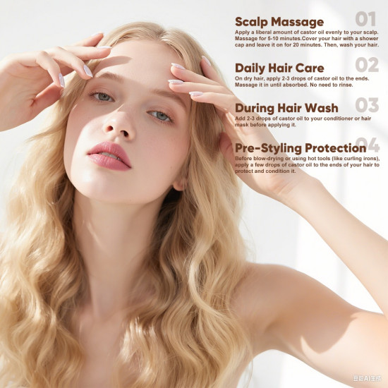 SPORTYOUTH Organic Castor Oil, Made in USA, Glass Bottle with Dropper, Cold Pressed Hexane Free USDA Certified 100% Pure Castor Oil for Hair Growth Brows Eyelashes Skin Body Care - 4 fl oz